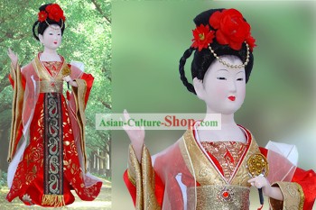 Handmade Pequim boneca Figurine Silk - Tang Dynasty Beleza Imperatriz 1