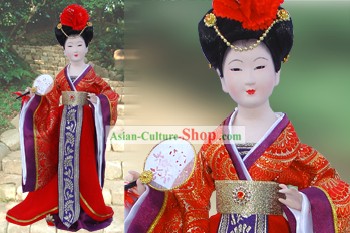 Handmade Pequim boneca Figurine Silk - Tang Dynasty Beleza Imperatriz 3
