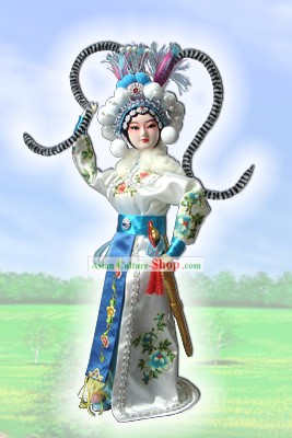 Handmade Pequim boneca Figurine Silk - Yang Jie Ba