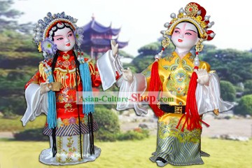 Handmade Peking Silk Figurine Doll - Eternal Love