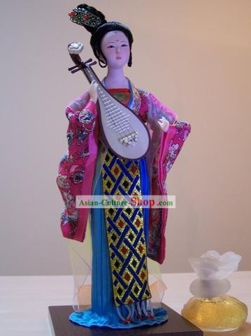 Handmade Pequim boneca Figurine Silk - Tang Dynasty Beleza