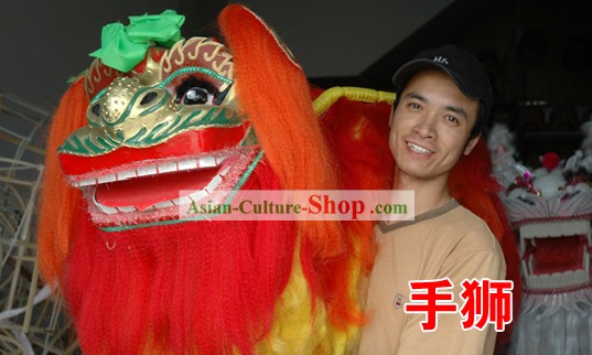 Costumes lion chinois à main pour hommes