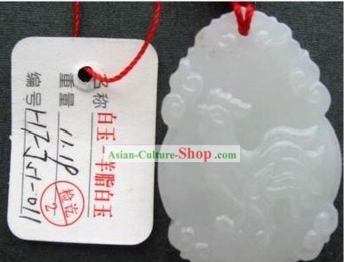 Top chinês Yang Zhi Jade Zodiac Chicken Collectible Charme