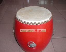 Chinese Traditional 23cm Diameter Red Tang Drum