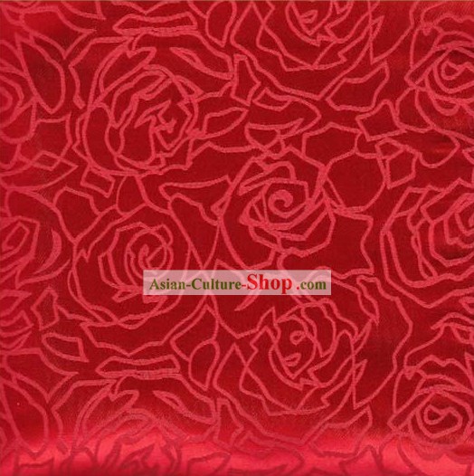 Fabric Flower tradicional chinesa Red