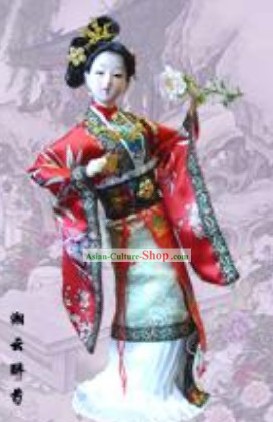 Handmade Pequim boneca Figurine Silk - Shi Xiangyun em Sonho da Câmara Vermelha