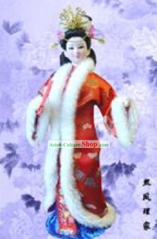 Handmade Peking Silk Figurine Doll - Wang Xifeng in Dream of the Red Chamber