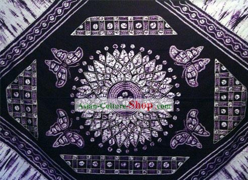 Chinese Classical Large Batik Tablecloth-Butterfly love Flower