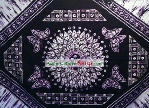 Cinese classico Grande Batik Tovaglia-Butterfly amore Fiore