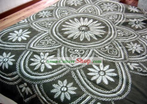 Chinese Classical Large Batik Tablecloth-Flower