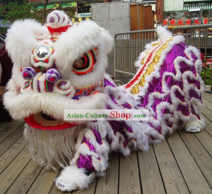 Competição Celebration LUMINOSO Festival Parade e chineses Lã Lion Set Costume Dança Completa