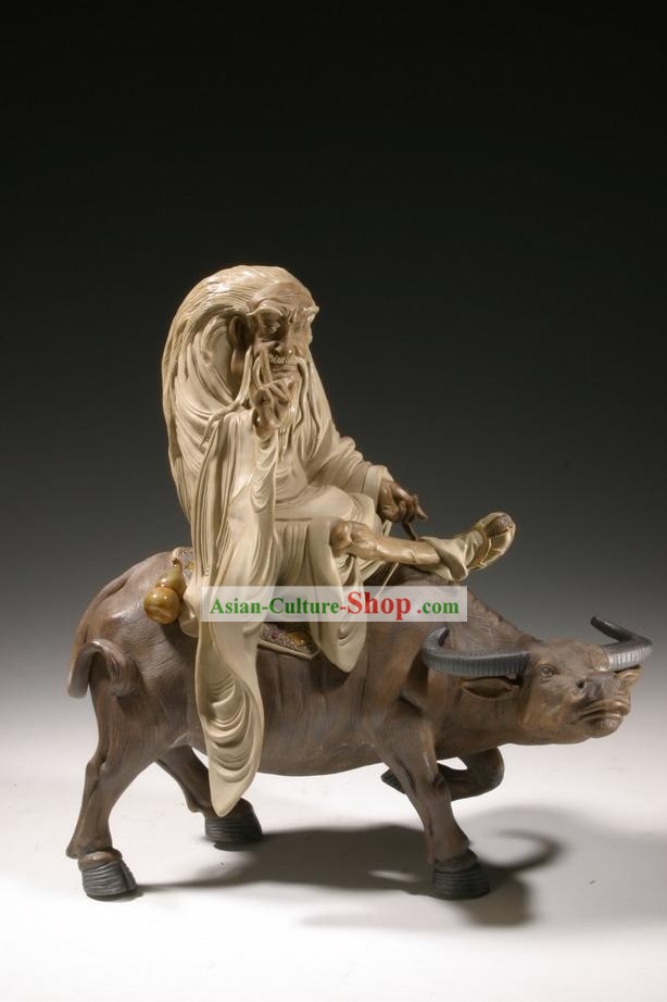 Chinese Classical Shiwan Statue-Zi Qi Dong Lai