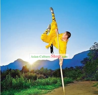 Chinese Shao Lin Wu Shu White Wax Long Pole