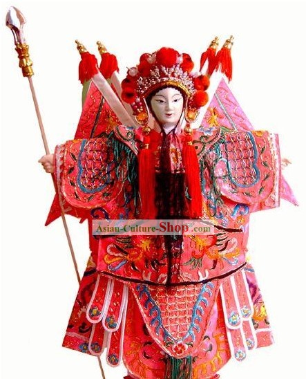 Chinese Artesanato Puppet Clássico Original Hand - Guiying Mu