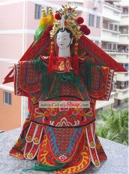 Chinois classique artisanat original Marionnette - Mu Guiying