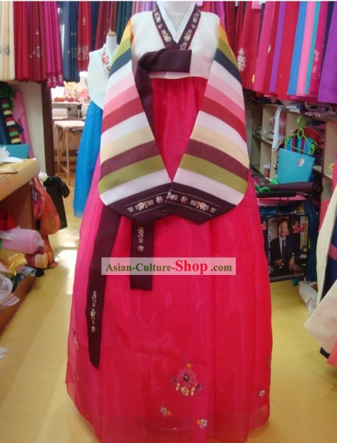 Korean Classic 100 Percent Handmade Korean Hanbok for Woman