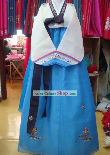 Coreano Clássico Hanbok casamento 100% Handmade coreano para Mulher