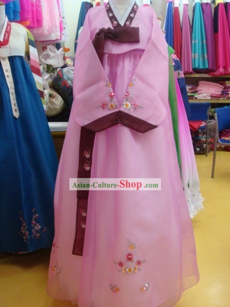 Korean Classic 100 Percent Handmade Korean Hanbok for Woman-Most Beautiful Bride