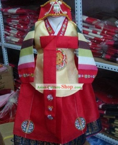 Korean Traditional Handmade Hanbok for Children Girls