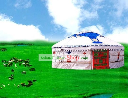 중국어 번체 대형 몽골어 몽고 유목민의 천막 집