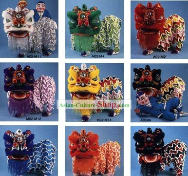 Chinês tradicional Dança do Leão do Sul Conjunto Completo Costumes (10 cores disponíveis)