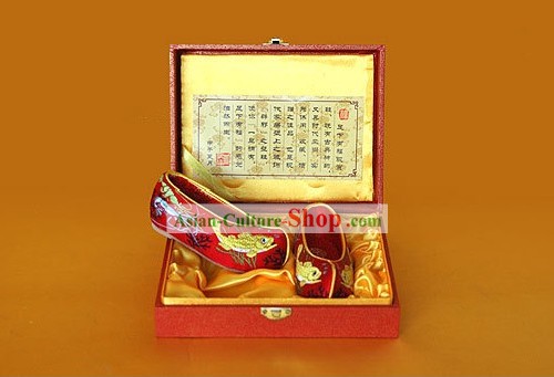 Suprme Tradicional Chinesa sapatos feitos à mão para Realização da Criança do Mês de Vida