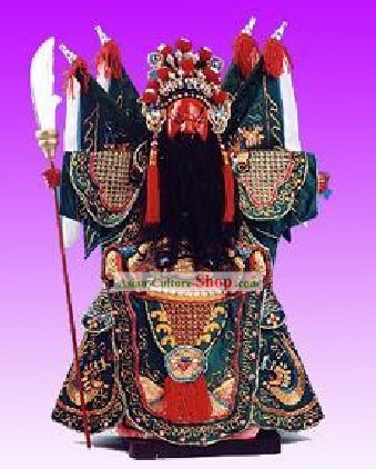 Chinese Artesanato Puppet Clássico Original Hand - Zhang Fei