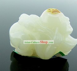 Kai Guang Feng Shui chinês Natural Nephrite Boy Dinheiro Jade (ser rico)