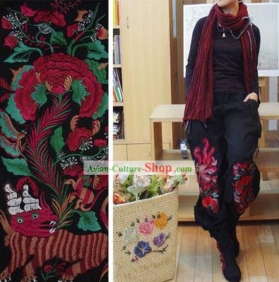 Supremo Cotton Kylin Tradicional Chinesa quente e calças de linho para as Mulheres