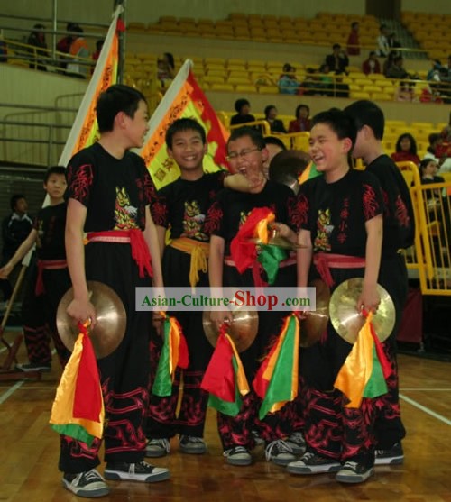 Lion tradicionais e Dragon Cymbal Latão Dança