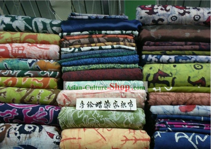 China Traditional Mandarin Hand Made Batik Fabric Collection