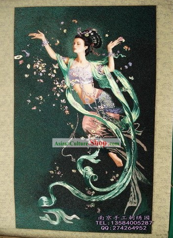 Supreme Chinese All Hand Embroidery Handicraft - Flying Fairy 2