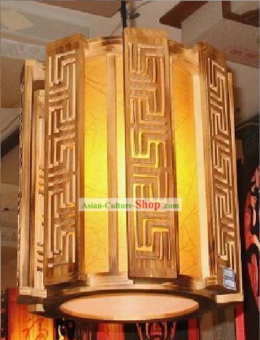 Chinese Antique Style Wooden Ceiling Palace Lantern