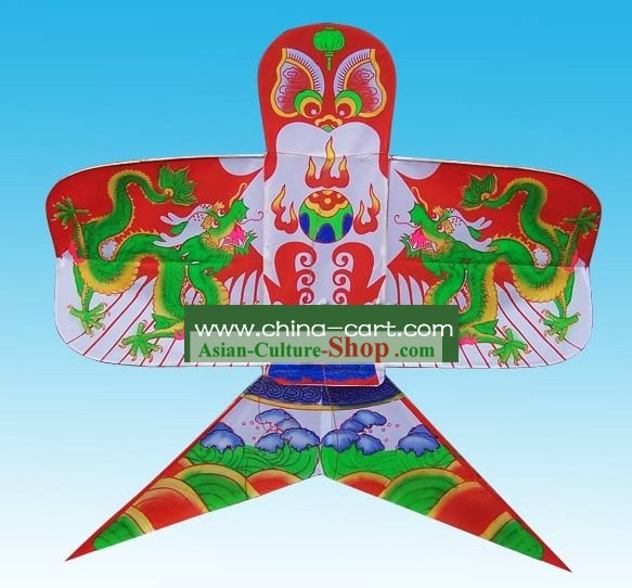 Chinoise main classique Made Swallow Kite - Double Dragons