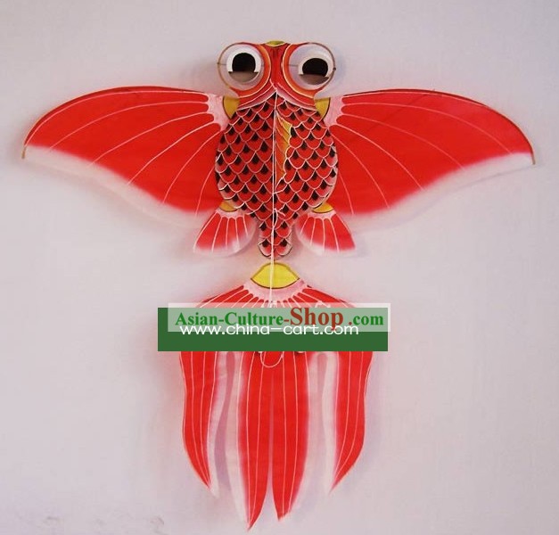 Mão Weifang Tradicional Chinesa Pintado e Made Kite - Goldfish