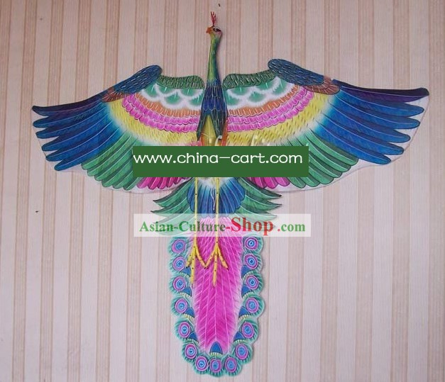 Mano china Weifang tradicional pintada y Made Kite - Peacock Rey