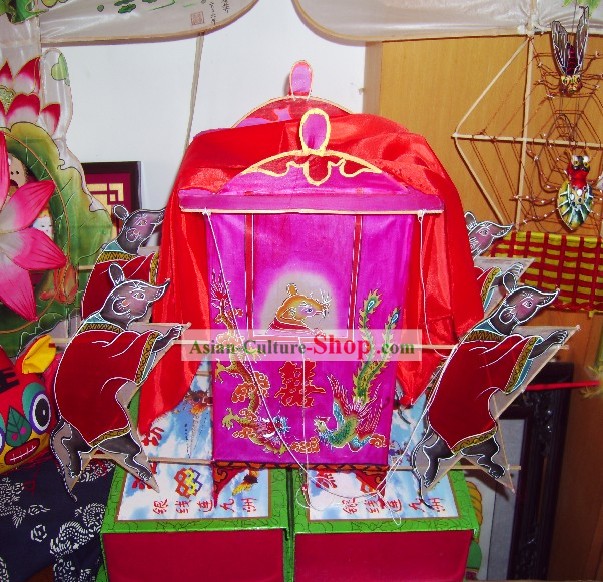 중국어 번체 유방 핸드는 페인 티드과 연을 제작 - 마우스 결혼을