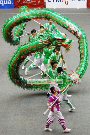 Top Quality Luminous Competition and Parade Dragon Dance Costumes Complete Set