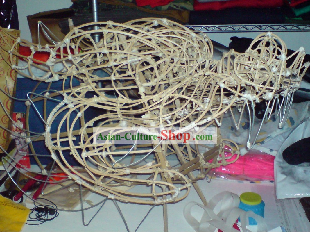 Traditional Chinese Handmade Dragon Head Bamboo Framework