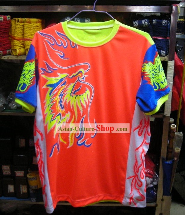 Profissional Luminous Dragon Dance e Danças Leão T-shirt