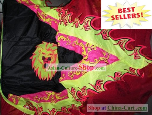 Large Traditional Dragon Dance and Lion Dance Giant Silk Triangular Flag