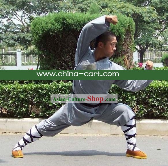 Shaolin Wushu Vêtements de formation/Costume moine chinois
