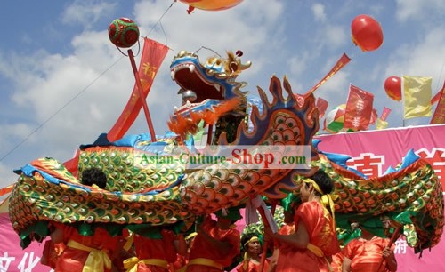 Supremo chinês tradicional Dança do Dragão Set equipamentos completos (Gold Body Armor Dragon)