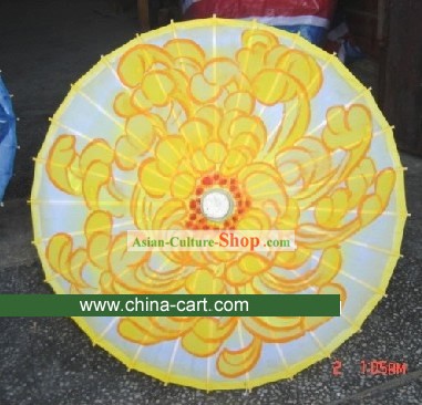 중국어 수제 댄스 성능 우산 - 꽃 국화