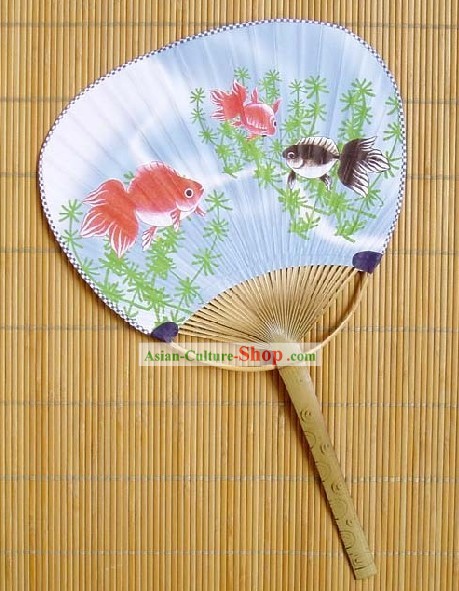 Fan Goldfish japonesa tradicional Circular