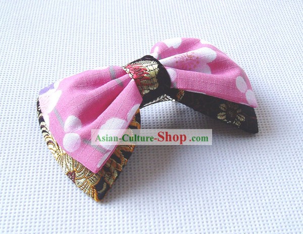 Japanese Traditional Handmade Kimono Bowknot Hair Decoration