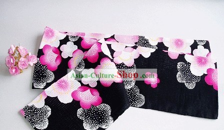 Japanese Traditional Handmade Flowery Kimono Belt