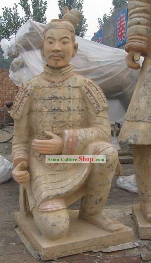 Xian Classical Terra Cotta Ajuelhando Guerreiro (exatamente o mesmo que o antigo)