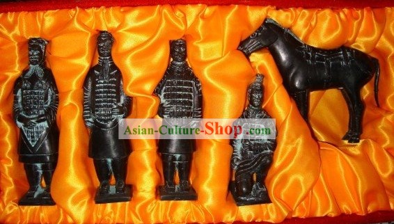 Chine Terra Cotta Guerrier Set (5 Statues)