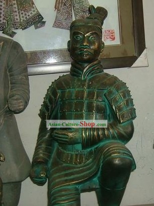 Chinese Terra Cotta Kneeling Archer